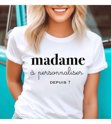 MADAME à PERSONNALISER avec texte et année