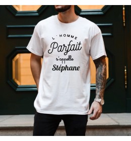 T-shirt à personnaliser L'HOMME PARFAIT S'APPELLE