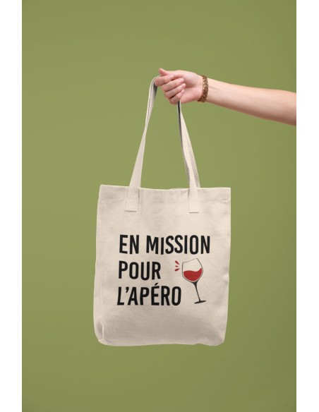 T-shirt Femme Tote Bag En mission pour l'apéro | De Paris