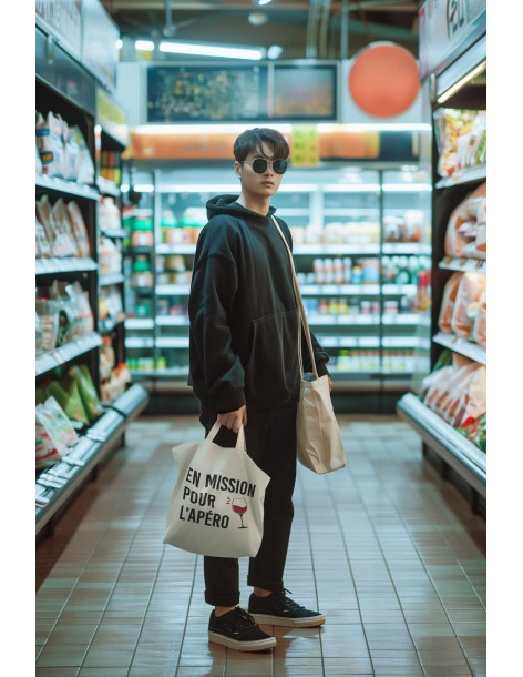 T-shirt Femme Tote Bag En mission pour l'apéro | De Paris 2