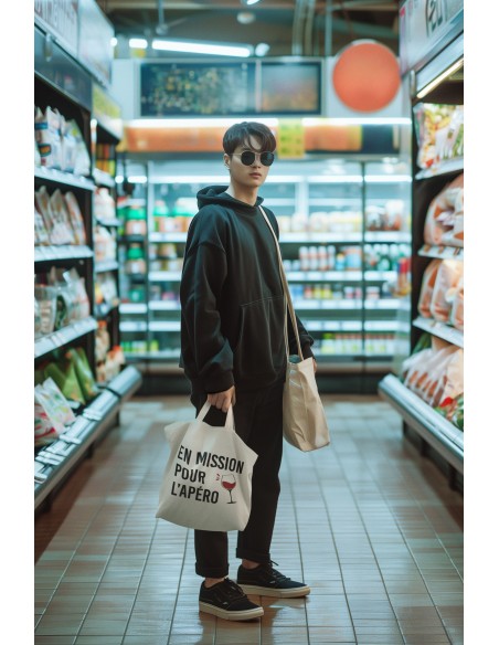 T-shirt Femme Tote Bag En mission pour l'apéro | De Paris