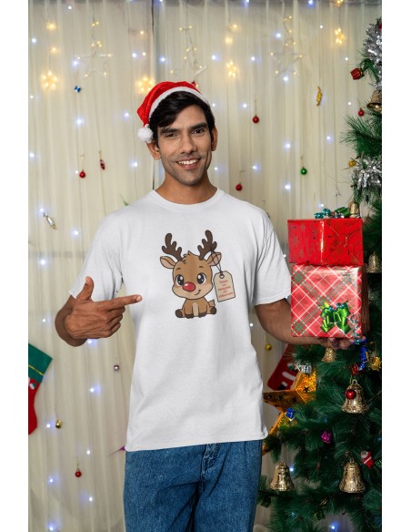 T-shirt Homme Petit renne de Noël | De Paris