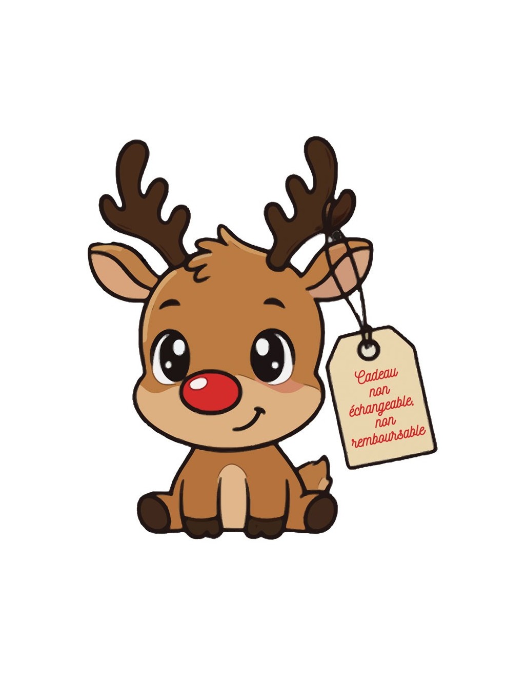 T-shirt Homme Petit renne de Noël | De Paris