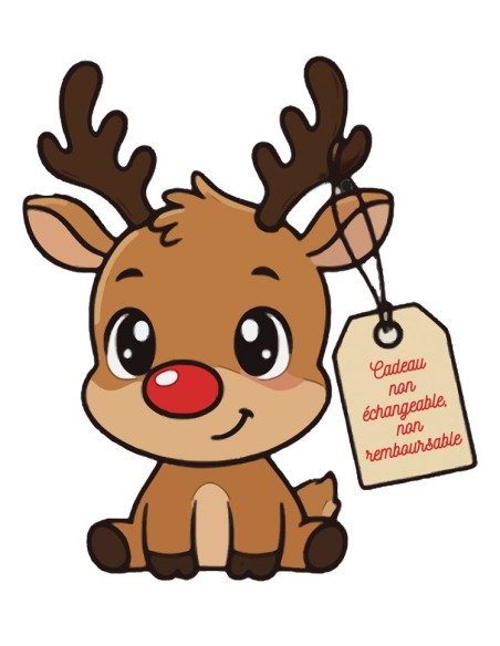 T-shirt Femme Petit renne de Noël | De Paris