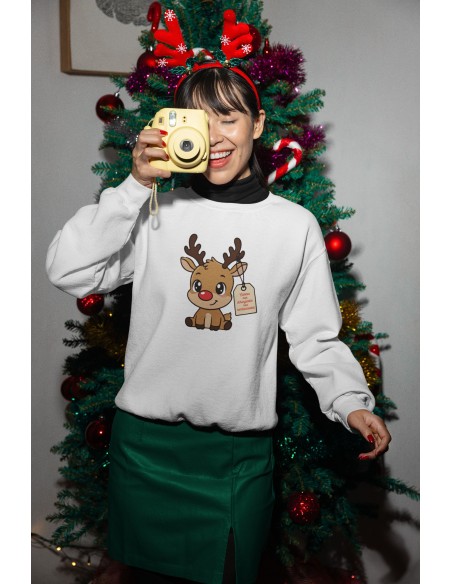 Sweat Femme Petit renne de Noël | De Paris