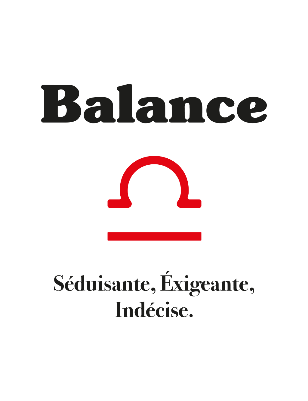 T-shirt Femme Astro Balance | De Paris