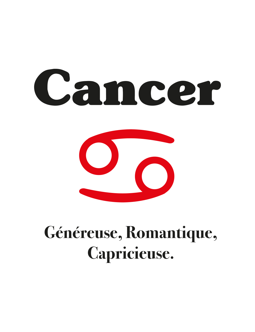 T-shirt Femme Astro Cancer | De Paris