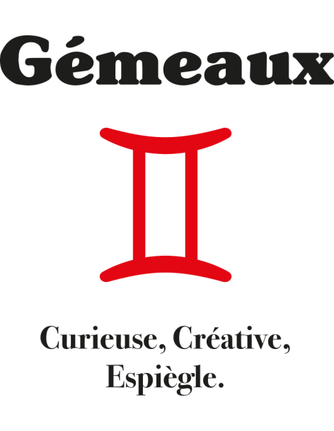 T-shirt Femme Astro Gémeaux| De Paris 2