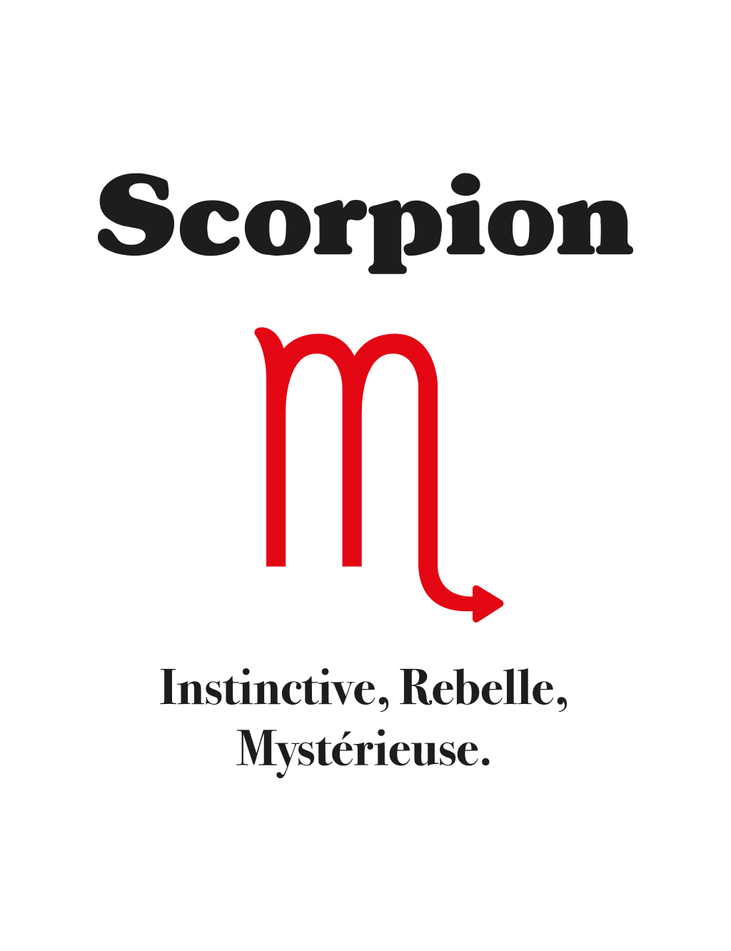 T-shirt Femme Astro Scorpion | De Paris