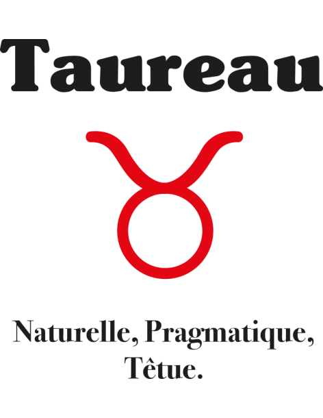 T-shirt Femme Astro Taureau | De Paris 2