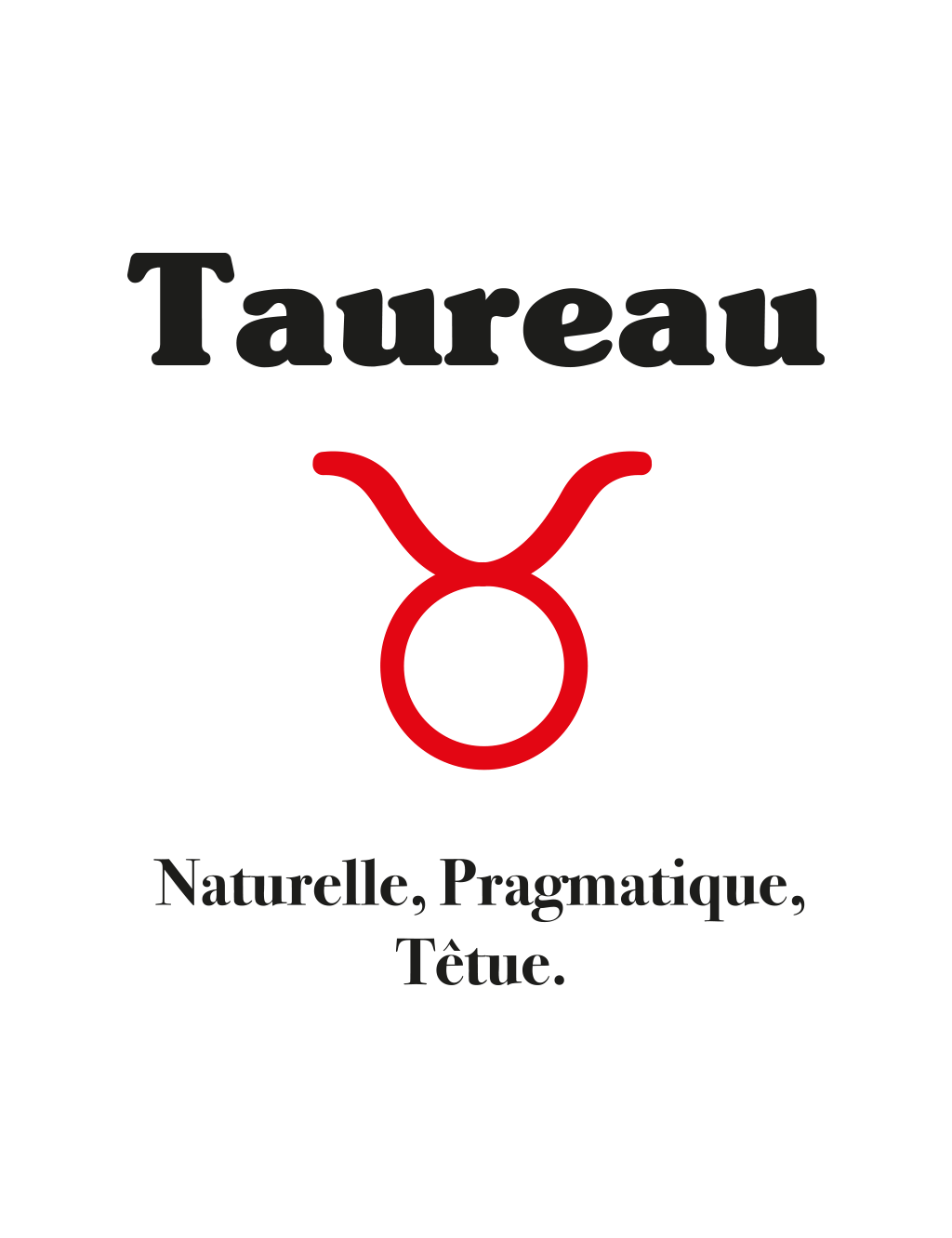 T-shirt Femme Astro Taureau | De Paris