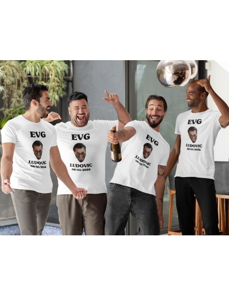 T-shirt homme EVG À PERSONNALISER PHOTO