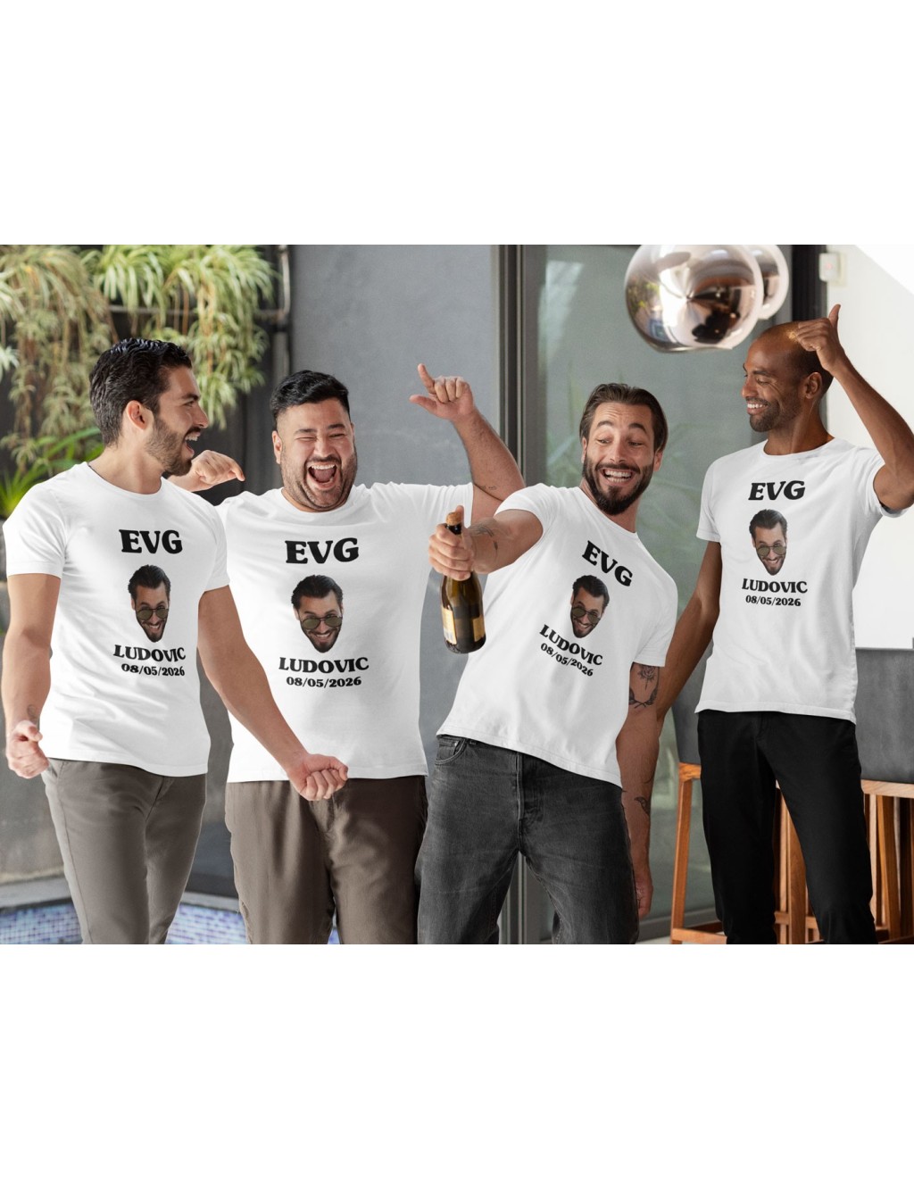T-shirt homme EVG À PERSONNALISER PHOTO