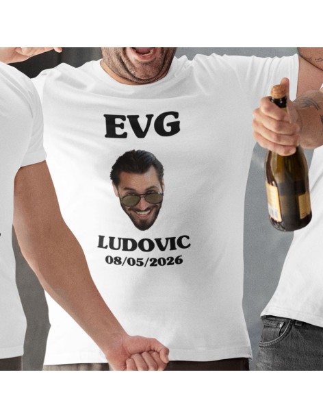 T-shirt homme EVG À PERSONNALISER PHOTO 2