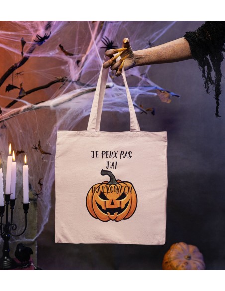 Tote Bag Je Peux Pas J'Ai Halloween