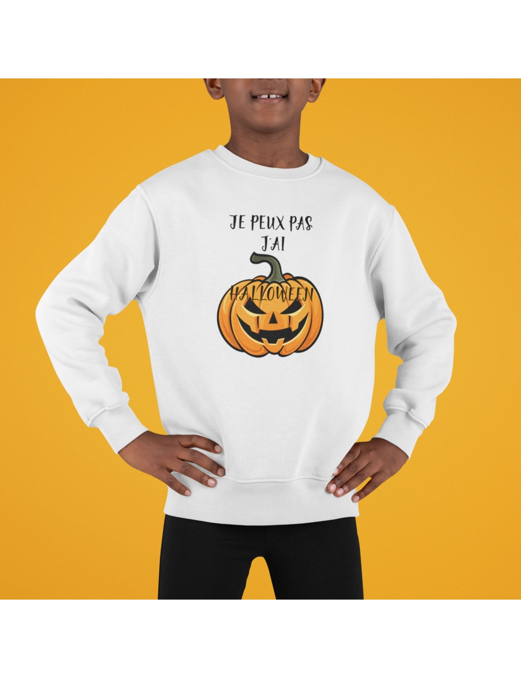 Sweat Enfant Je Peux Pas J'Ai Halloween