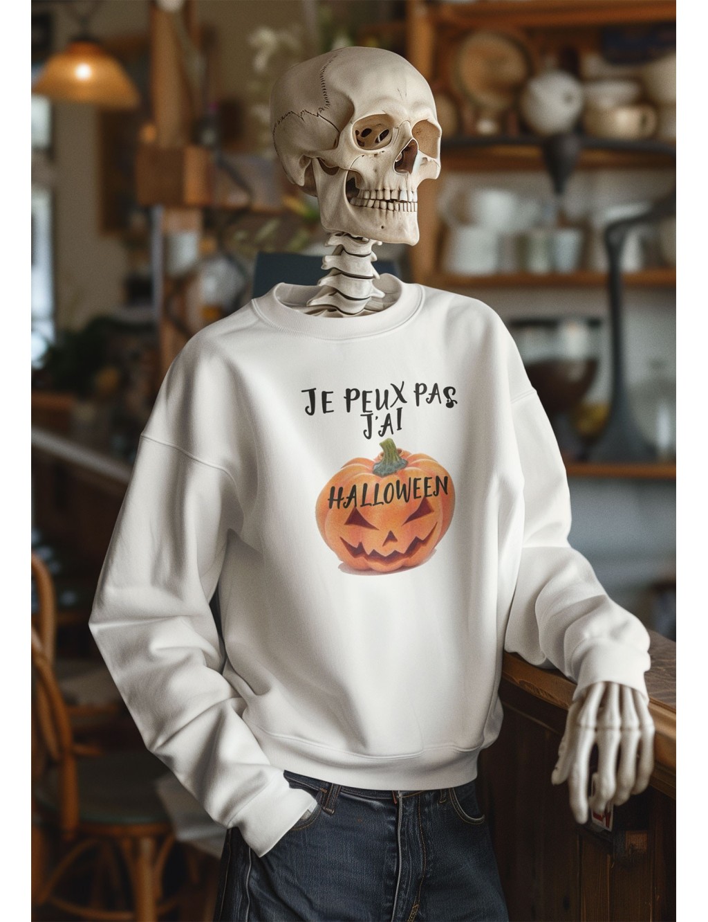 Sweat Homme Je Peux Pas J'Ai Halloween